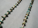 Native American Marvelous Vintage Santo Domingo Royston Turquoise & Heishi Necklace-Nativo Arts
