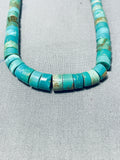 Native American Traditional Vintage Santo Domingo Royston Old Kingman Turquoise Necklace-Nativo Arts