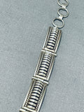 Tom Charley Vintage Native American Navajo Sterling Silver Bracelet-Nativo Arts