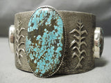 Magnificent San Felipe #8 Turquoise Sterling Silver Bracelet Native American-Nativo Arts