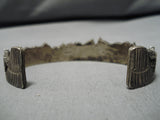 Important Detailed Vintage Native American Navajo Becenti Horse Sterling Silver Bracelet Old-Nativo Arts