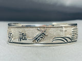 Sorrowful Mysteries Vintage Native American Navajo Sterling Silver Christian Bracelet-Nativo Arts