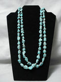 Quality Chunky Nugget Vintage Navajo Native American Necklace Old-Nativo Arts
