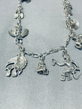 One Of The Most Unique Vintage Southwestern Sterling Silver Fetish Necklace-Nativo Arts