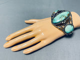 Museum Quality Vintage Native American Navajo Royston Turquoise Sterling Silver Bracelet-Nativo Arts