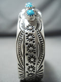 Beautiful Vintage Native American Navajo Concho Turquoise Sterling Silver Bracelet-Nativo Arts