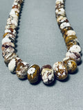 Native American One Of The Most Unique Ever Vintage Santo Domiongo White Agate Sterling Necklace-Nativo Arts