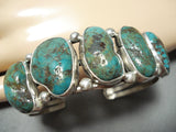 Chunyk Vintage Native American Navajo Royston Turquoise Sterling Silver Bracelet-Nativo Arts