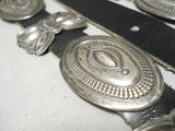 Important Martha Cayatineto Sterling Silver Vintage Native American Navajo Concho Belt-Nativo Arts