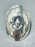 Amazing Vintage Native American Navajo Sterling Silver Ring-Nativo Arts