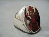 Fascinating Vintage Zuni Native American Sterling Silver Ring-Nativo Arts