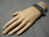 Vintage Navajo Sterling Silver Native American Turquoise Bracelet-Nativo Arts