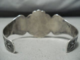 Early 1900's Vintage Native American Navajo Cerrillos Turquoise Sterling Silver Bracelet-Nativo Arts