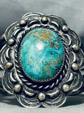 One Of The Best Vintage Native American Navajo Royston Turquoise Repoussed Bracelet-Nativo Arts