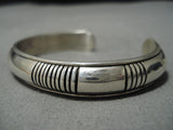 Amazing Vintage Navajo Jonny Nez Sterling Silver Native American Bracelet-Nativo Arts