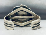 Heavy 90 Gram Native American Navajo Old Turquoise Sterling Silver Bracelet-Nativo Arts