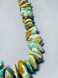 200 Gram Chunky Dunky Native American Navajo Green Turquoise Sterling Silver Necklace-Nativo Arts