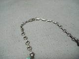 One Of Biggest Best Vintage Native American Navajo Royston Turquoise Sterling Silver Necklace-Nativo Arts