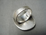 Expressive Vintage Hopi Sterling Silver Ring Old Native American-Nativo Arts