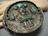 Best Vintage Native American Navajo Kachina Cerrillos Turquoise Sterling Silver Bracelet-Nativo Arts