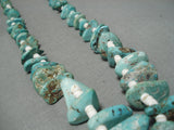 Superior Vintage Navajo 40 Royston Turquoise Native American Necklace-Nativo Arts