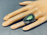 Unforgettable Vintage Native American Navajo Damale Turquoise Sterling Silver Ring-Nativo Arts