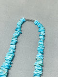 Native American Traditional Vintage Santo Domingo Old Kingman Royston Turquoise Necklace-Nativo Arts