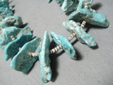 Spectacular Vintage Navajo Turquoise Necklace Native American Old-Nativo Arts