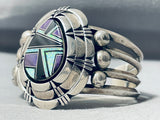 Tommy Lewis Vintage Native American Navajo Opal Sugulite Sterling Silver Bracelet-Nativo Arts