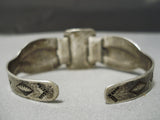 Late 1800's Early 1900's Vintage Native American Navajo Cerrillos Turquoise Bracelet-Nativo Arts