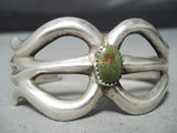 Impressive Vintage Native American Navajo Royston Turquoise Sterling Silver Bracelet Old-Nativo Arts