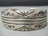 Advanced Detailed Vintage Native American Navajo Sterling Silver Segmented Bracelet-Nativo Arts