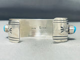 Excellent Vintage Native American Navajo Morenci Turquoise Sterling Silver Bracelet-Nativo Arts