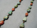 Amazing Vintage Santo Domingo Native American Royston Turquoise Necklace-Nativo Arts