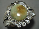 Best Vintage Native American Navajo Cessie Atencio Royston Turquoise Sterling Silver Bracelet-Nativo Arts