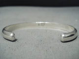 Very Important Wes Willie Vintage Native American Navajo Authentic Sterling Silver Bracelet-Nativo Arts