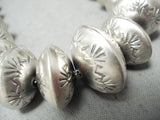 Hand Forged Sterling Silver Vintage Native American Navajo Necklace-Nativo Arts