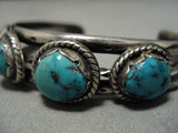Magnificent Vintage Navajo Sterling Silver Native American Turquoise Bracelet-Nativo Arts