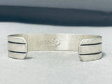 Outstanding Native American Navajo Sterling Silver & 14k Gold Bracelet, Signed-Nativo Arts