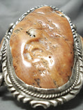 Biggest Best Vintage Native American Navajo Spiny Oyster Sterling Silver Bracelet Old-Nativo Arts