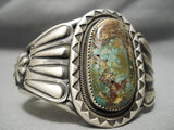 Quality Zuni Native American Rare Technique Turquoise Sterling Silver Bracelet-Nativo Arts