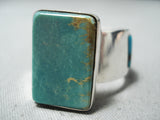 Exceptional Vintage Native American Navajo Royston Turquoise Sterling Silver Ring Old-Nativo Arts