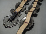 Early Museum Vintage Native American Navajo Royston Turquoise Sterling Silver Concho Belt-Nativo Arts