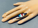 Fabulous Vintage Native American Navajo Turquoise Sterling Silver Ring-Nativo Arts