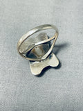Eye Catching Vintage Native American Navajo Azurite Sterling Silver Ring-Nativo Arts