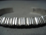 Dramatic Navajo Sterling Silver Bracelet Native American-Nativo Arts