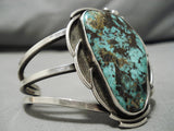 Incredible!! Vintage Native American Navajo Royston Turquoise Sterling Silver Bracelet Old-Nativo Arts
