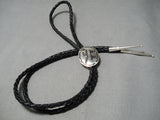 Impressive Navajo Sterling Silver Bolo Native American-Nativo Arts