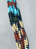 One Of The Most Intricate Pueblo Heishi Turquoise Santo Domingo Necklace-Nativo Arts