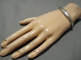 Important Vintage Native American Navajo Ray Tracey Sterling Silver Bracelet Cuff Old-Nativo Arts